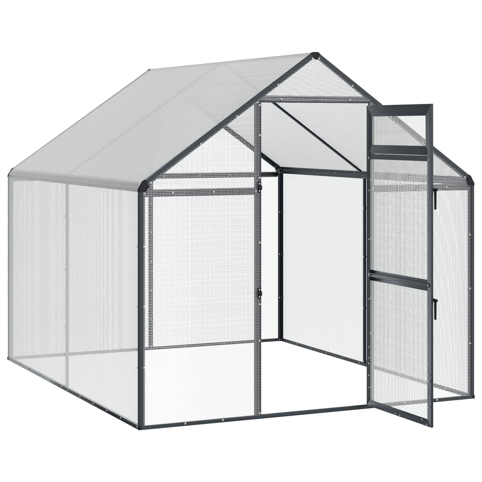 Vogelkooi Antracietkleurig 181,5 x 221 x 173,5 cm image 3