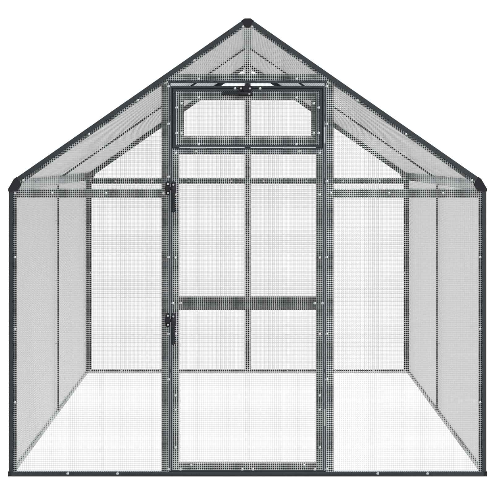 Vogelkooi Antracietkleurig 181,5 x 221 x 173,5 cm image 4