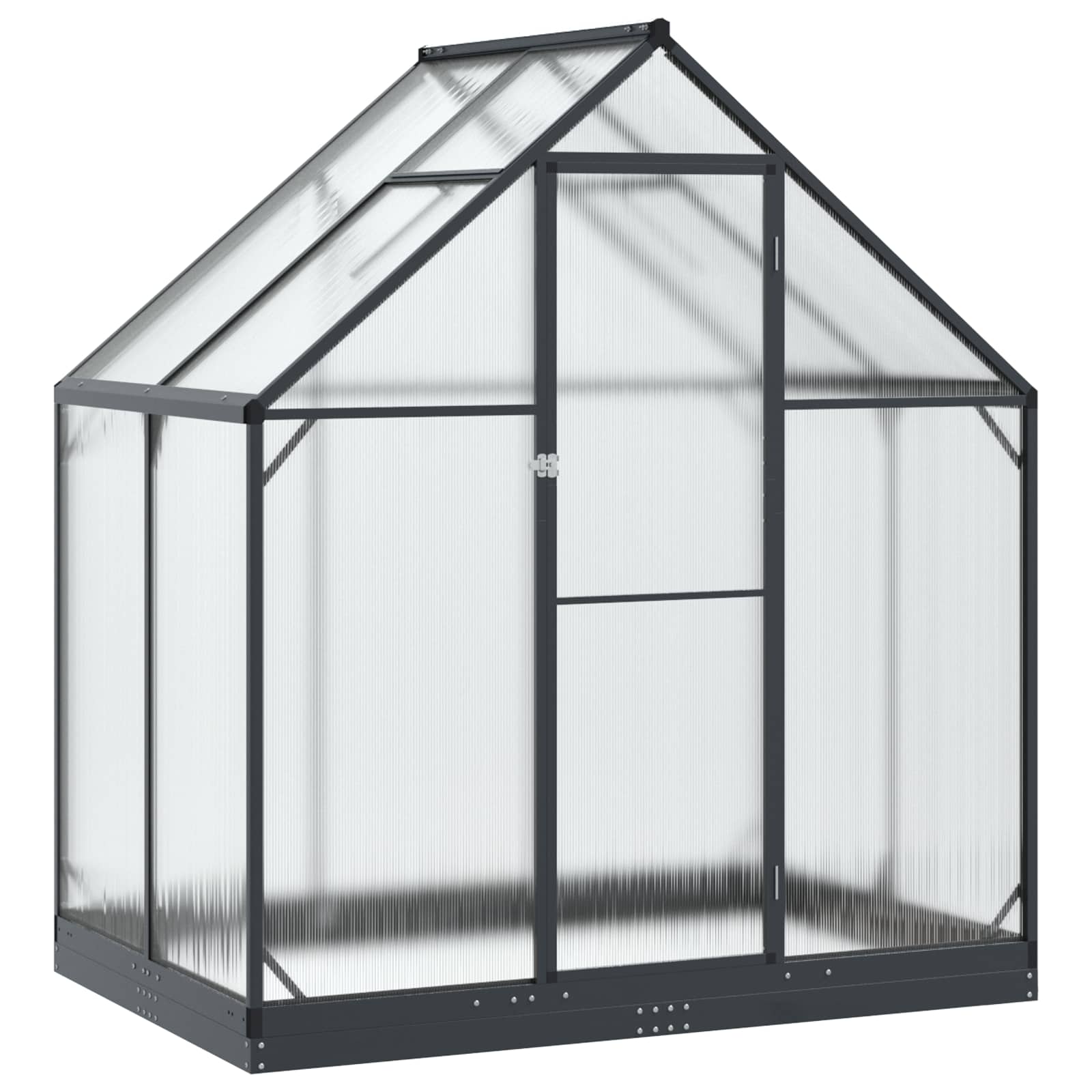 vidaXL Rastlinjak v vrtu z vrati Antracit 183,5 x 123 x 207 cm - slika 2