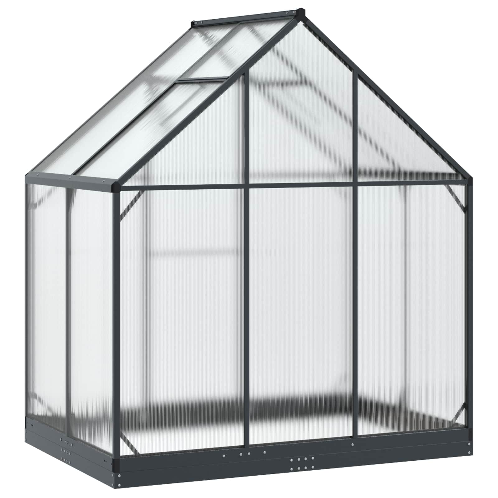 vidaXL Rastlinjak v vrtu z vrati Antracit 183,5 x 123 x 207 cm - slika 6