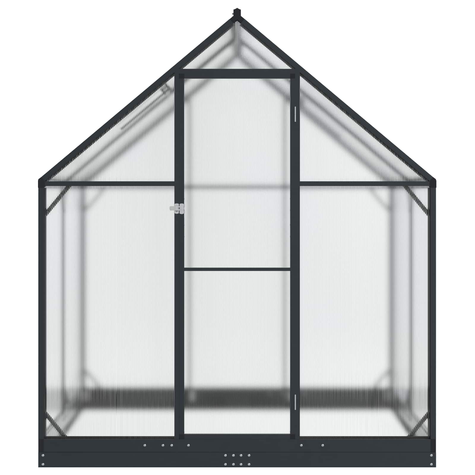 vidaXL Rastlinjak v vrtu z vrati Antracit 183,5 x 123 x 207 cm - slika 4