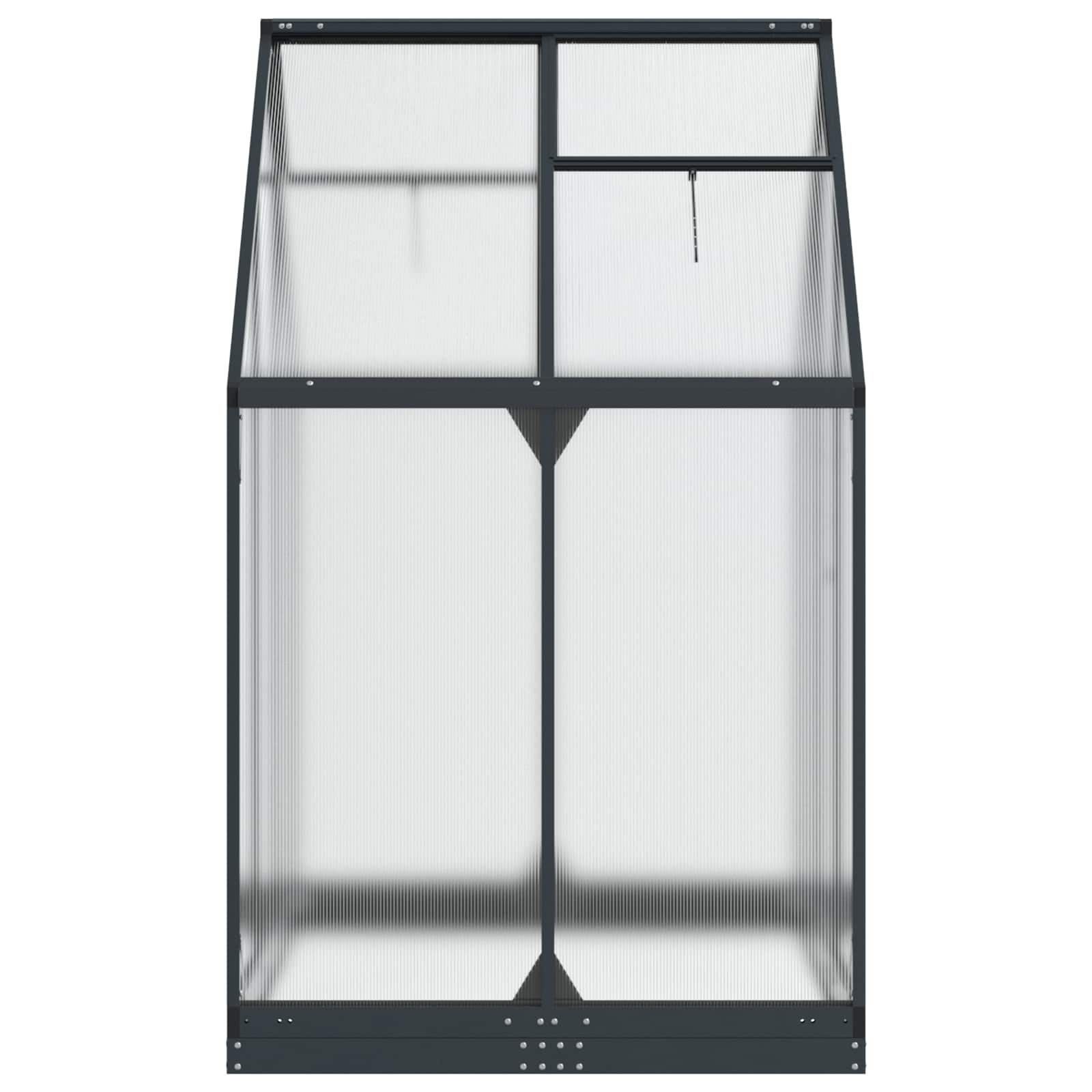 vidaXL Rastlinjak v vrtu z vrati Antracit 183,5 x 123 x 207 cm - slika 5