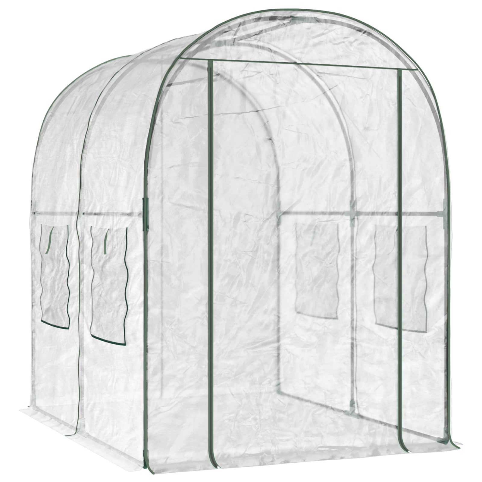 Kweekhuis met Frame 160 x 200 x 192,5 cm PVC Doorzichtig image 2