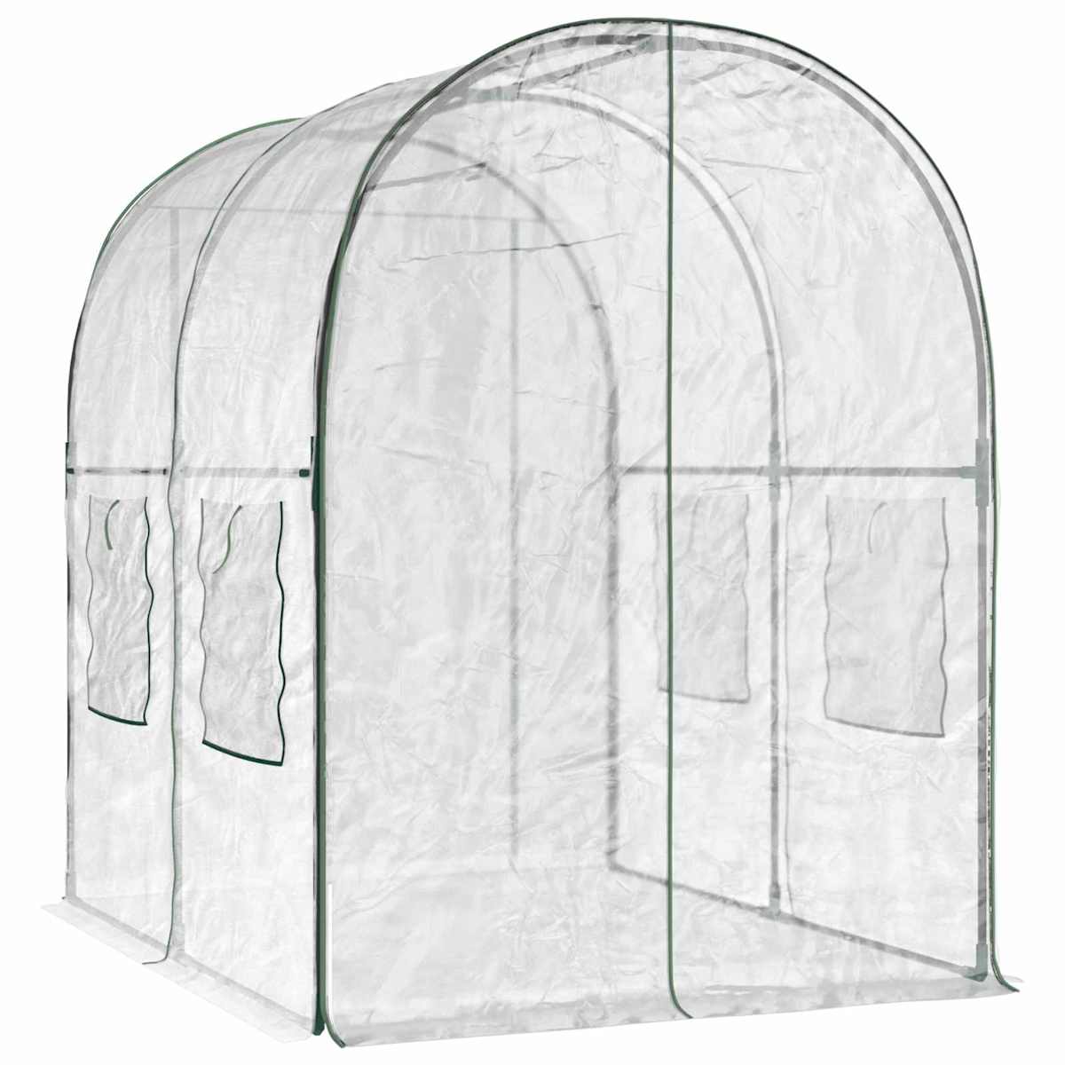 Drivhus med ramme PVC Transparent - Billede 5