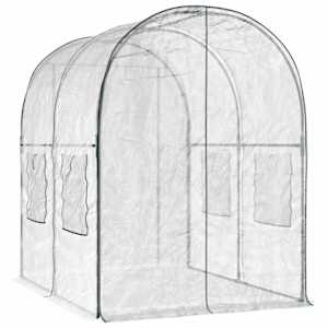 Skleník s rámem 160 x 200 x 192,5 cm PVC Transparentní - obrázek 5