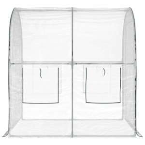 Skleník s rámem 160 x 200 x 192,5 cm PVC Transparentní - obrázek 4