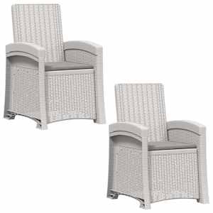 Houpací zahradní křeslo v ratanovém stylu 2 pcs PP - obrázek 2