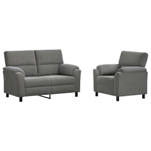 vidaXL Diivanikomplekt 2 pcs Tumehall Samet