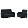 vidaXL Diivanikomplekt 2 pcs Must Samet