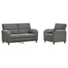 vidaXL Diivanikomplekt 2 pcs Tumehall Samet