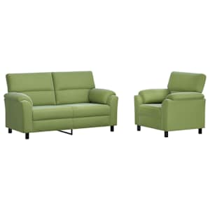 vidaXL Diivanikomplekt 2 pcs Hele roheline Samet