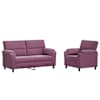vidaXL Diivanikomplekt 2 pcs Lilla Samet