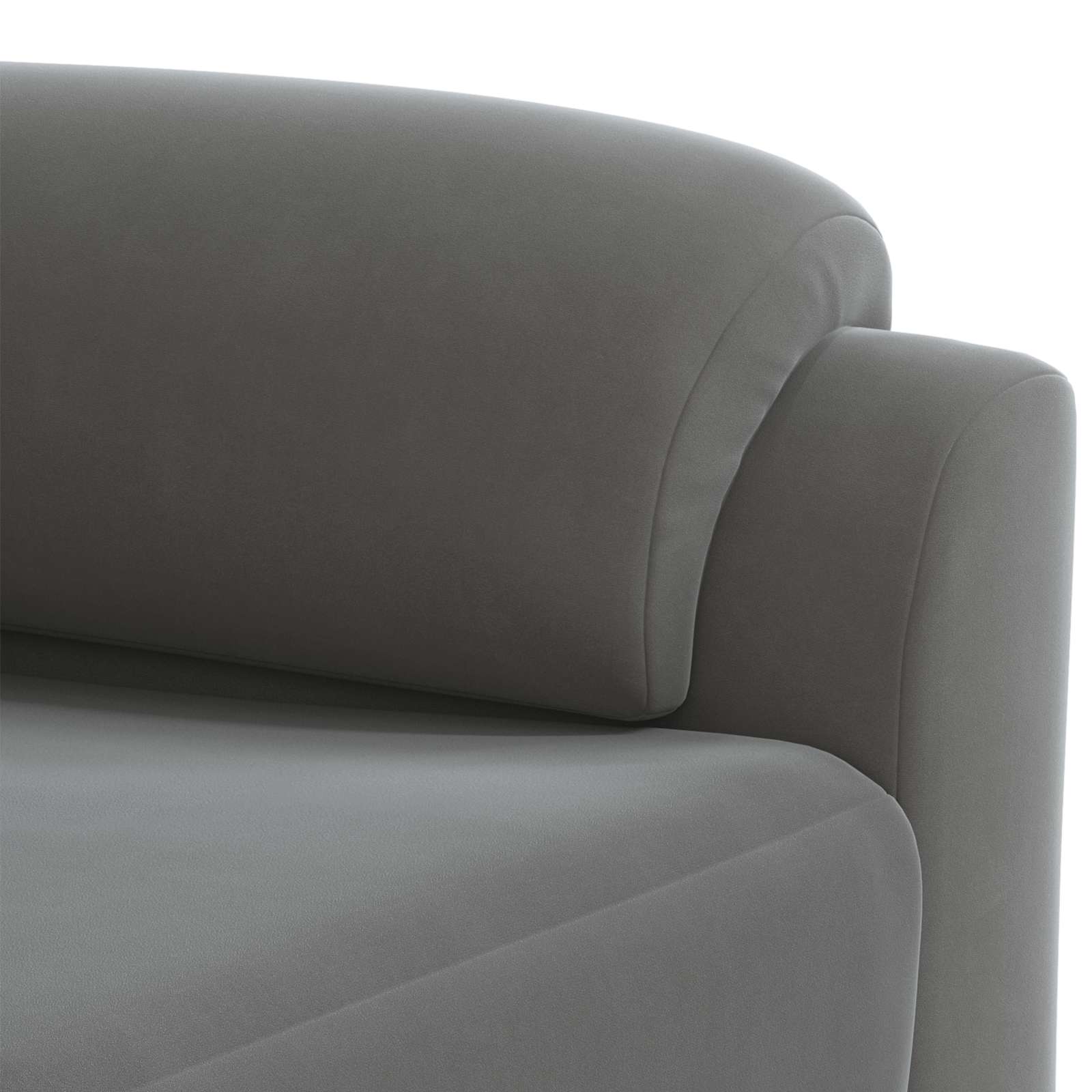 Kavčna garnitura 2 pcs Temno siva Žamet