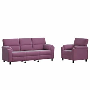 vidaXL Diivanikomplekt 2 pcs Lilla Samet