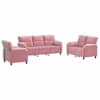 vidaXL Diivanikomplekt 3 pcs Roosa Samet