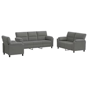 vidaXL Diivanikomplekt 3 pcs Tumehall Samet
