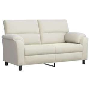 Set pohovek 3 ks Pro 6 osobu Krémová 214 x 85 x 93 cm Samet - obrázek 4