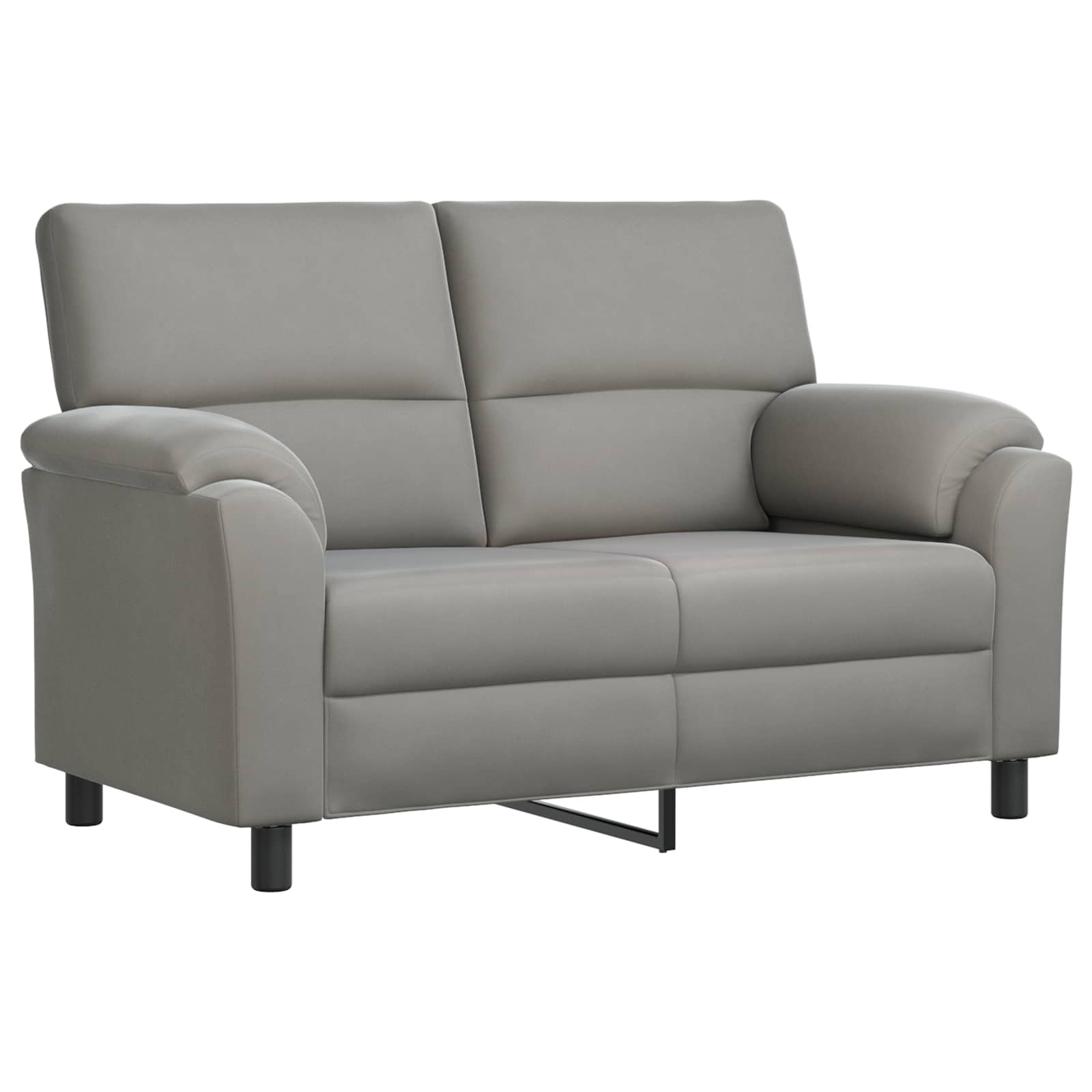 Kavčna garnitura 2 pcs Svetlo siva Žamet