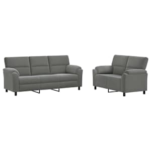 vidaXL Diivanikomplekt 2 pcs Tumehall Samet