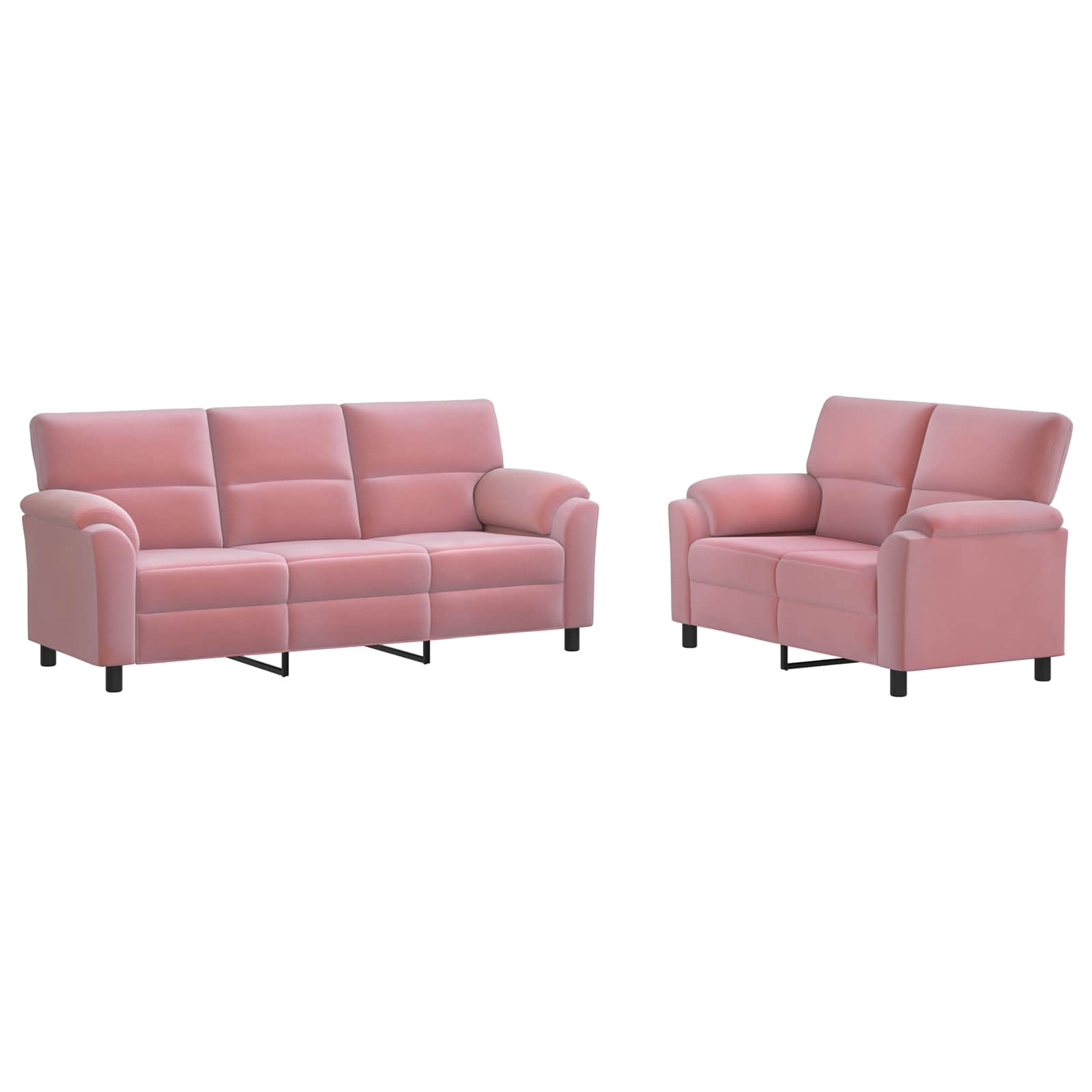 Kavčna garnitura 2 pcs Roza Žamet