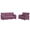 vidaXL Diivanikomplekt 2 pcs Lilla Samet