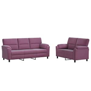 vidaXL Diivanikomplekt 2 pcs Lilla Samet