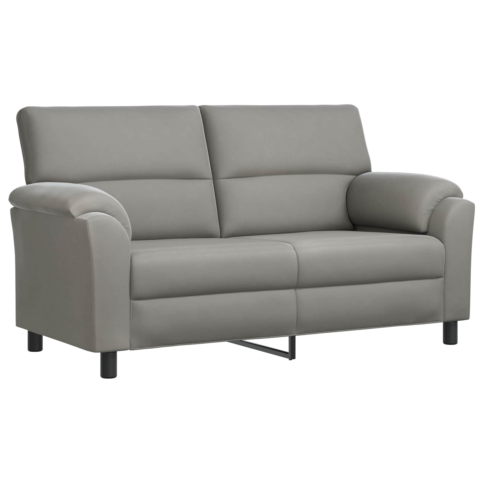 vidaXL Bankstel 2 st 5-zits Lichtgrijs 214 x 85 x 93 cm fluweel, foto 2