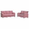 vidaXL Diivanikomplekt 2 pcs Roosa Samet