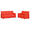 vidaXL Diivanikomplekt 2 pcs Punane Kunstnahk