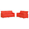 vidaXL Diivanikomplekt 2 pcs Punane Kunstnahk
