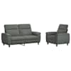 vidaXL Diivanikomplekt 2 pcs Tumehall kangas