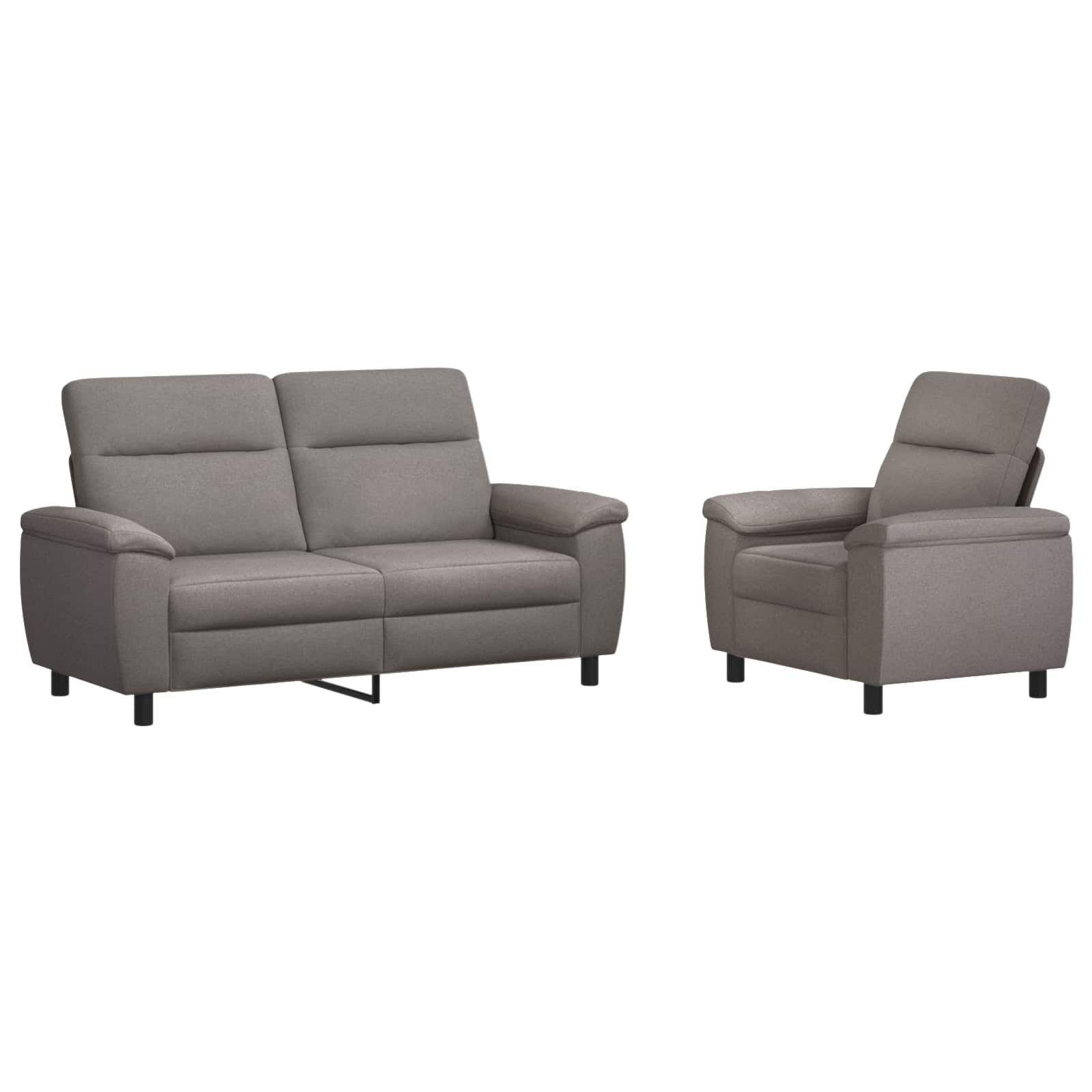 Kavčna garnitura 2 pcs Taupe Blago