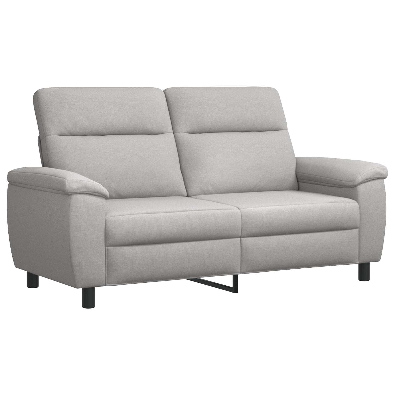 Kavčna garnitura 2 pcs Oblačno siva Blago