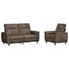 vidaXL Diivanikomplekt 2 pcs Tumehall Kunstsuede nahk