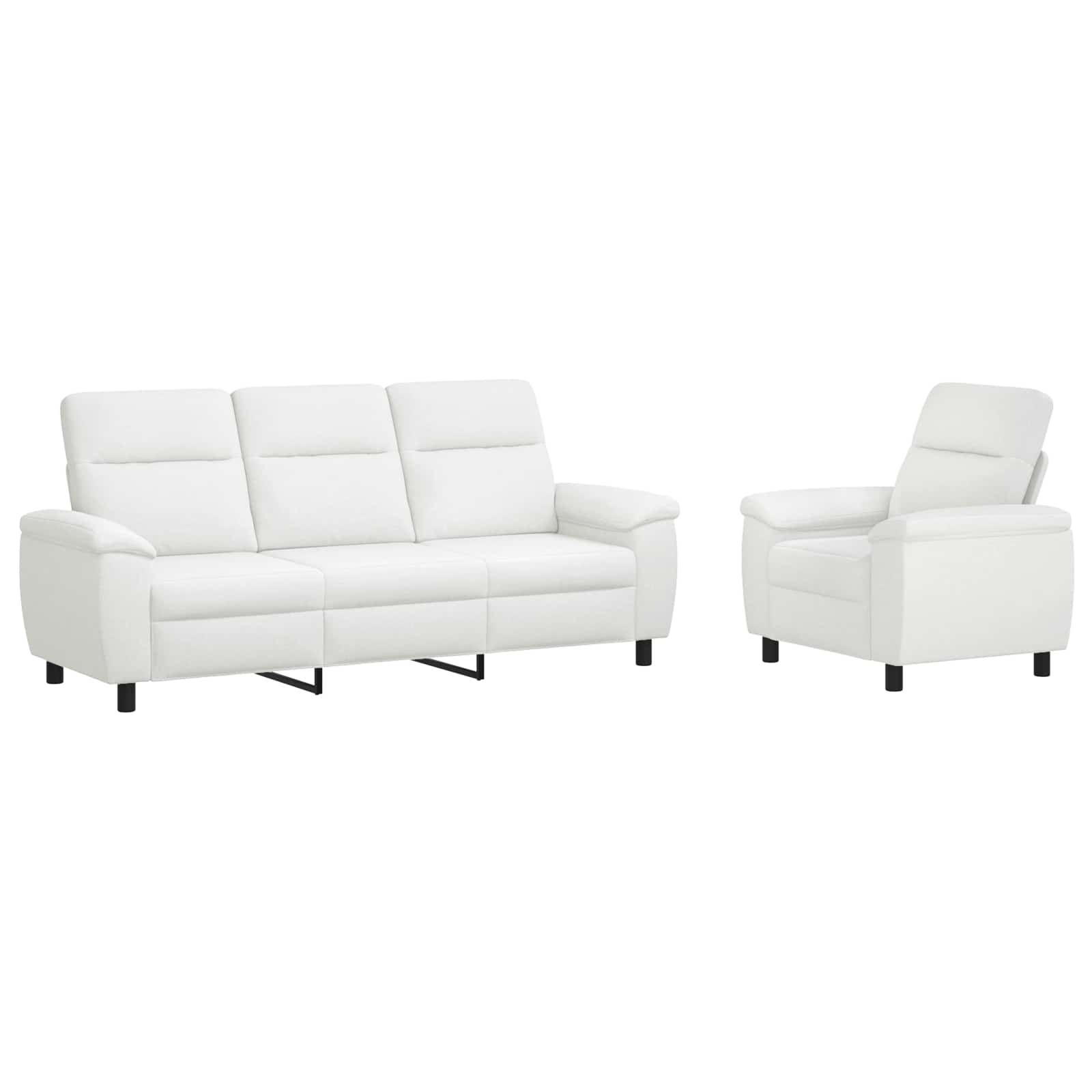 Kavčna garnitura 2 pcs Bela Blago