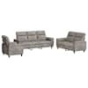 vidaXL Diivanikomplekt 3 pcs Helehall Kunstsuede nahk