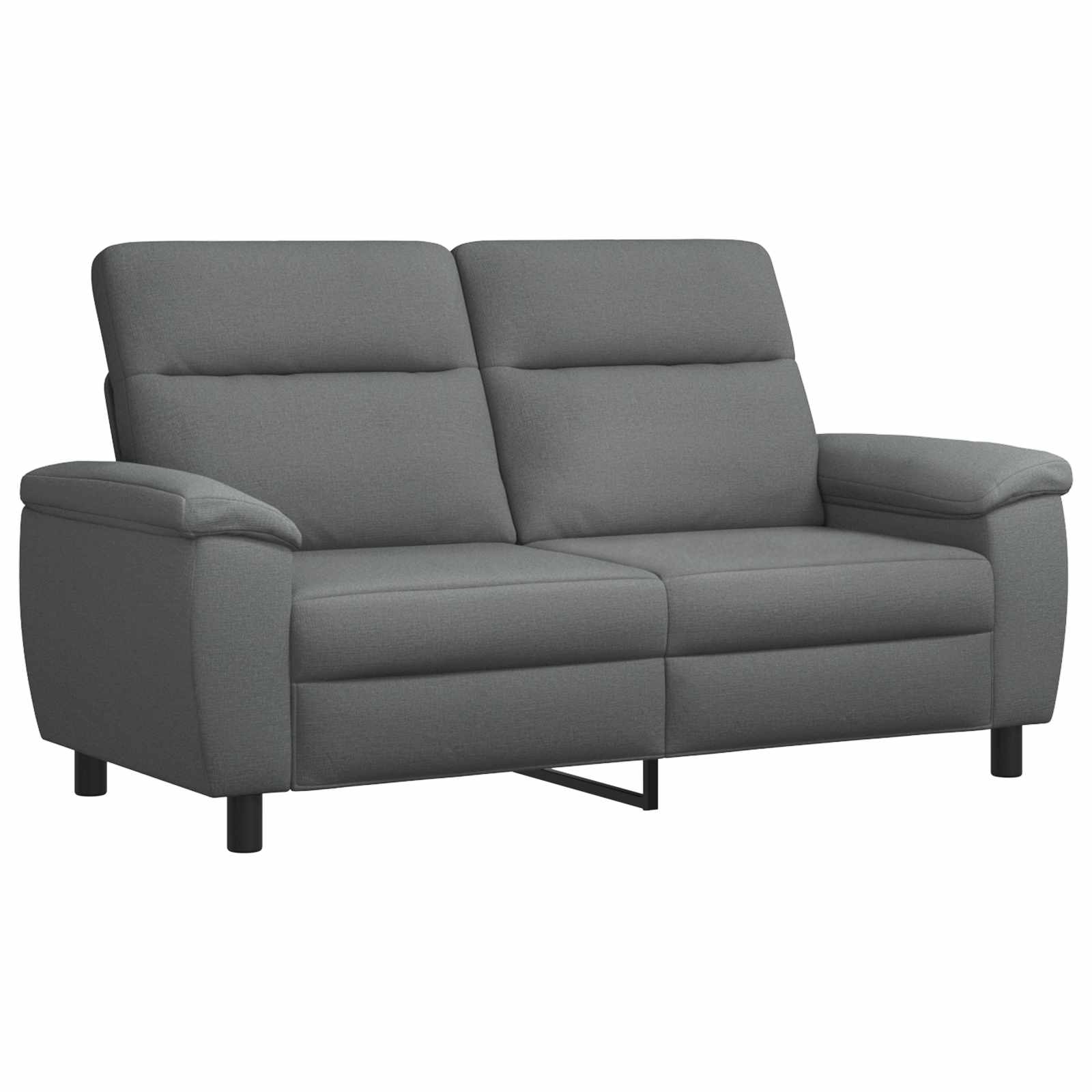 Kavčna garnitura 3 pcs Temno siva Blago