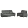 vidaXL Diivanikomplekt 2 pcs Tumehall kangas
