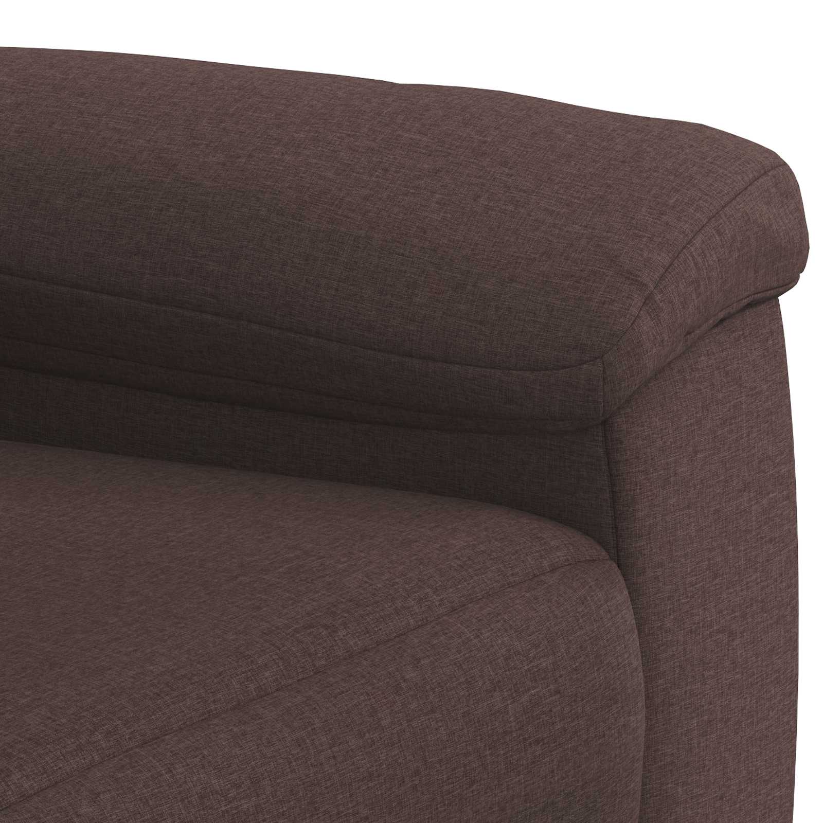 Kavčna garnitura 2 pcs Temno rjava Blago