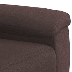 Set pohovek 2 pcs Tmavě hnědá Textil - obrázek 5