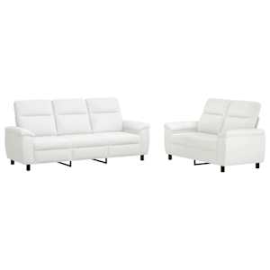 vidaXL Diivanikomplekt 2 pcs Valge kangas