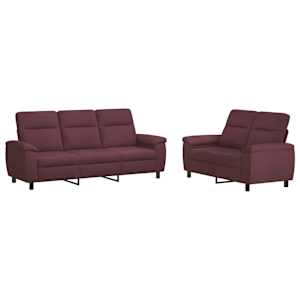 vidaXL Diivanikomplekt 2 pcs Lilla kangas
