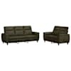 vidaXL Diivanikomplekt 2 pcs Armee rohelis Kunstsuede nahk