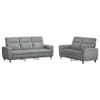 vidaXL Diivanikomplekt 2 pcs Helehall kangas