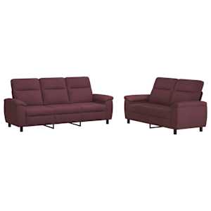 vidaXL Diivanikomplekt 2 pcs Lilla kangas