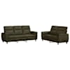 vidaXL Diivanikomplekt 2 pcs Armee rohelis Kunstsuede nahk