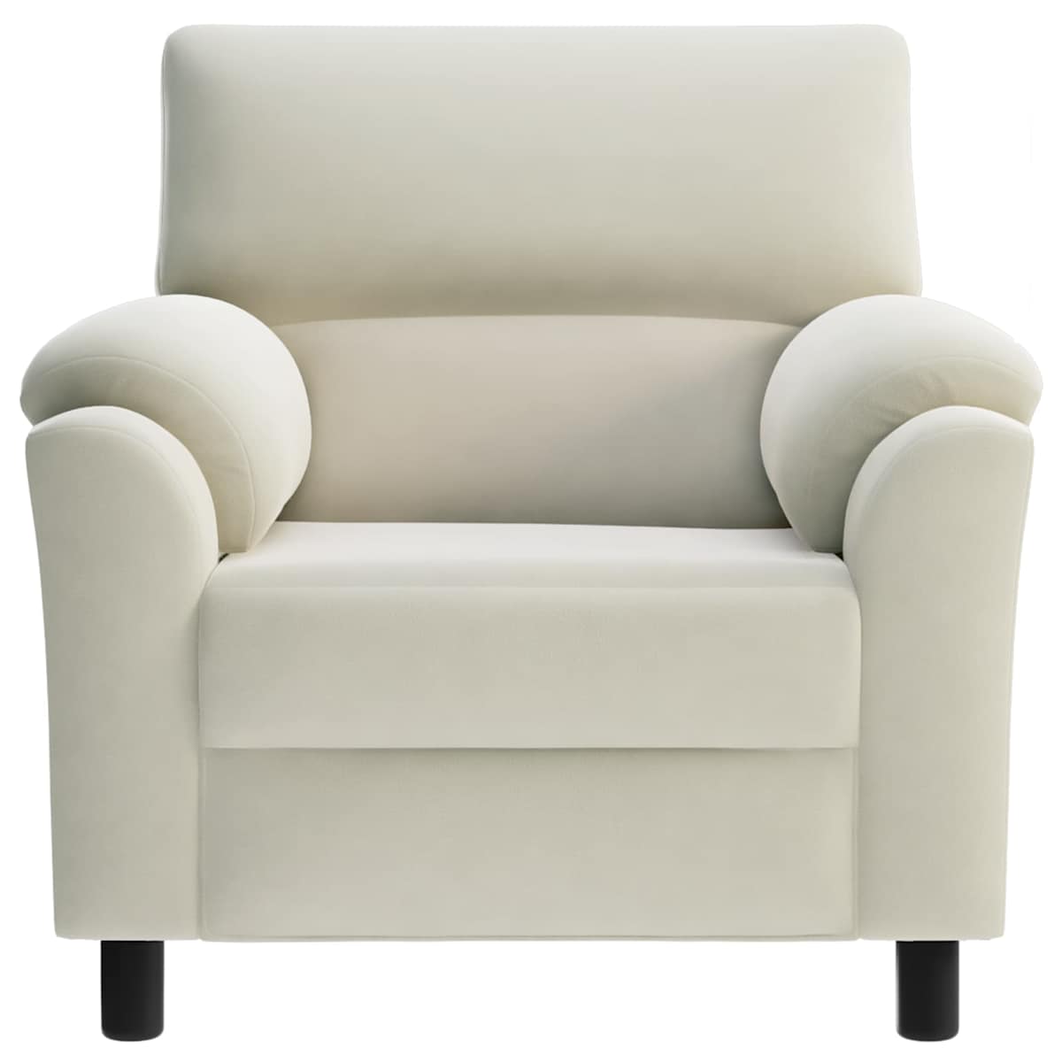 Sofa Cremefarvet 94 x 85 x 93 cm Fløjl - Billede 3