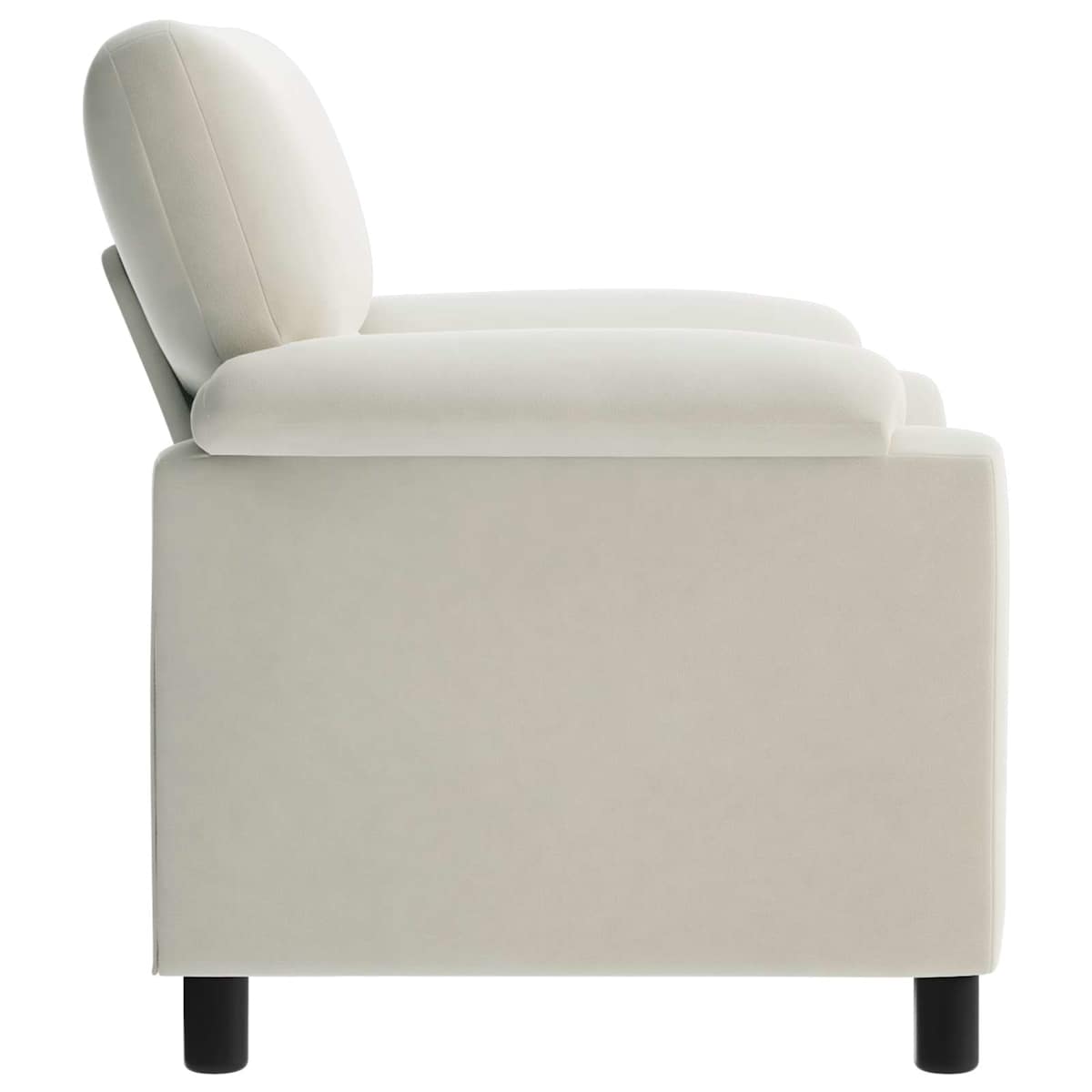 Sofa Cremefarvet 94 x 85 x 93 cm Fløjl - Billede 4