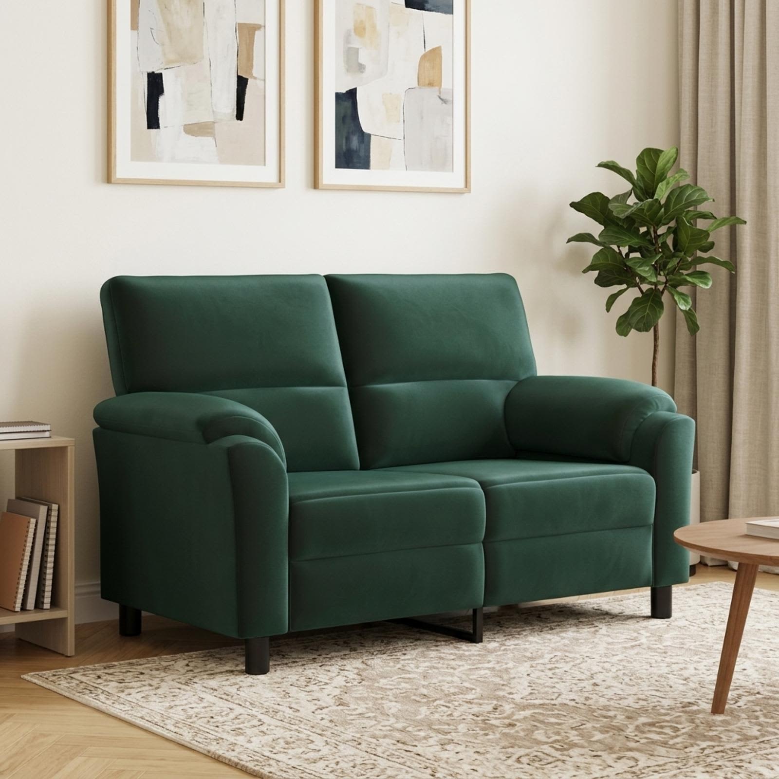 vidaXL Sofa Mørkegrøn 154 x 85 x 93 cm Fløjl