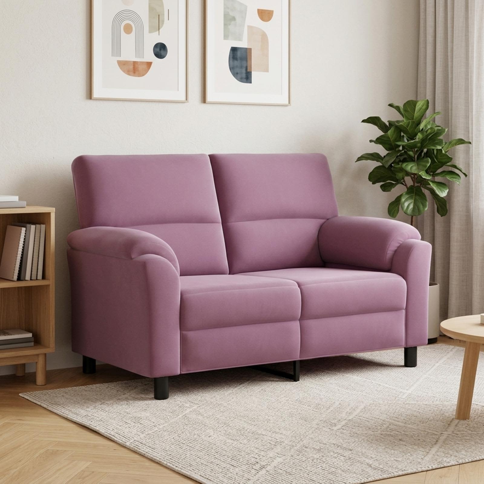 vidaXL Sofa Lilla 154 x 85 x 93 cm Fløjl